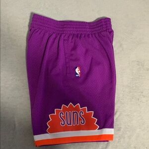 NBA Phoenix Suns Purple Orange Basketball Shorts